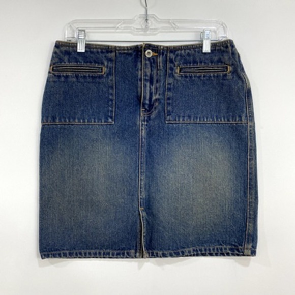 GAP Dresses & Skirts - Gap Denim Women's Mini Skirt Size 4 Blue Festival Streetwear Y2k